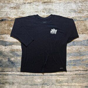 HVIII “No Excuses” Black 3/4 Sleeve Crop Tee – Women’s XL